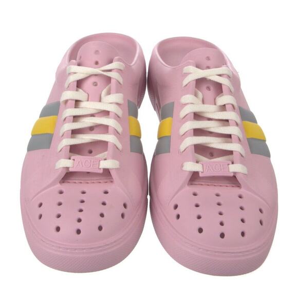 NEW Authentic GUCCI Pink Rubber Athletic Mule Slip On Slide Shoe IT 41 US 11 - Picture 1 of 6